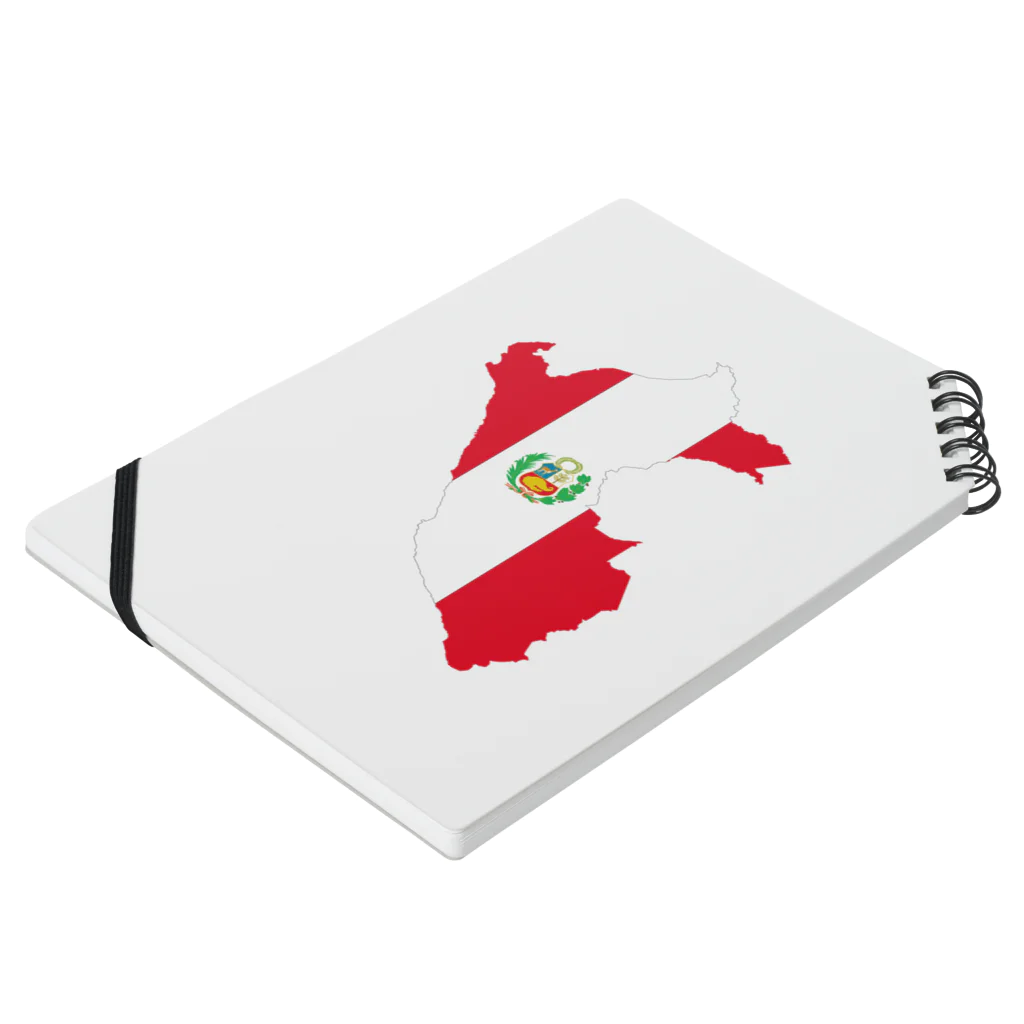 A.PのARRIBA PERU Notebook :placed flat