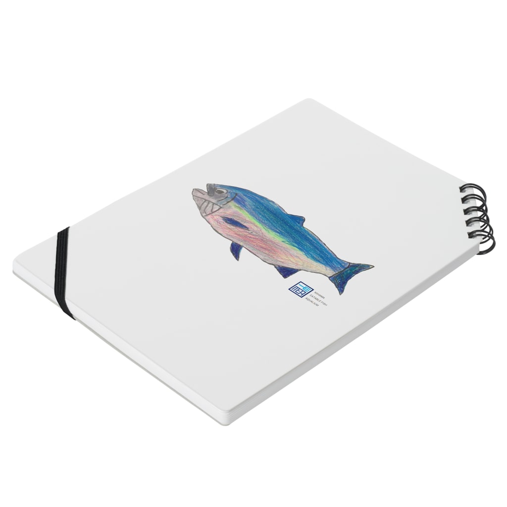 竜生九子博物館ミュージアムショップの美浜食用魚類水族館　サケ Notebook :placed flat