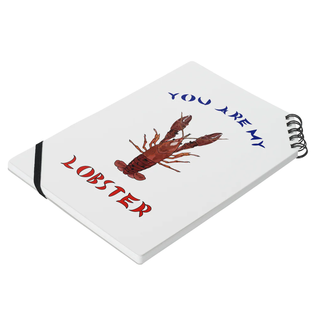 KAYのYou Are My Lobster Notebook :placed flat