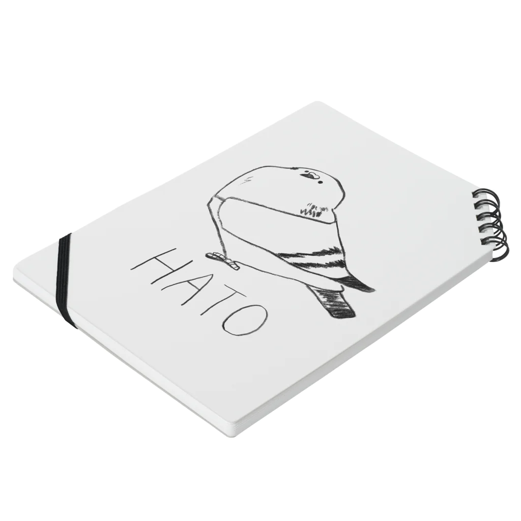 CHUNのハト Notebook :placed flat