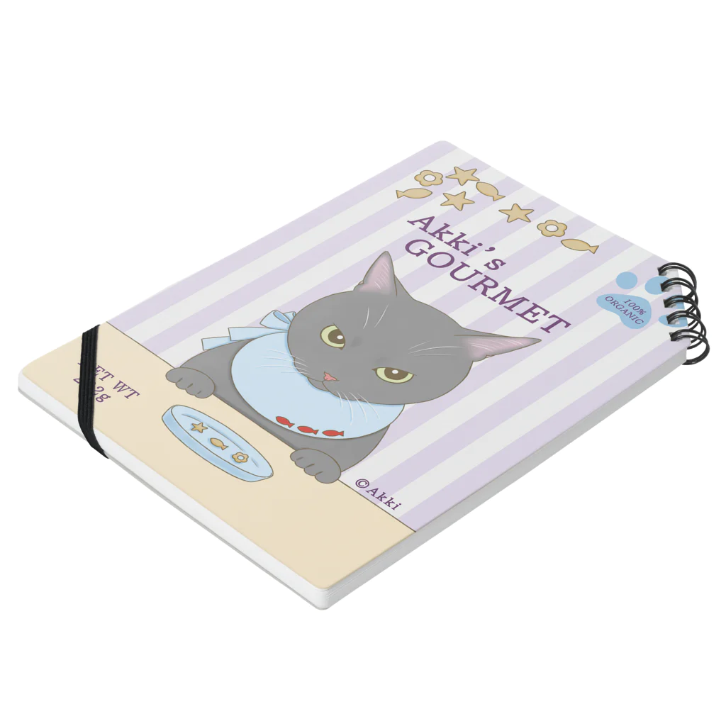 🐱のえこのおみせ🐱のAkki's GOURMET らぅ Notebook :placed flat