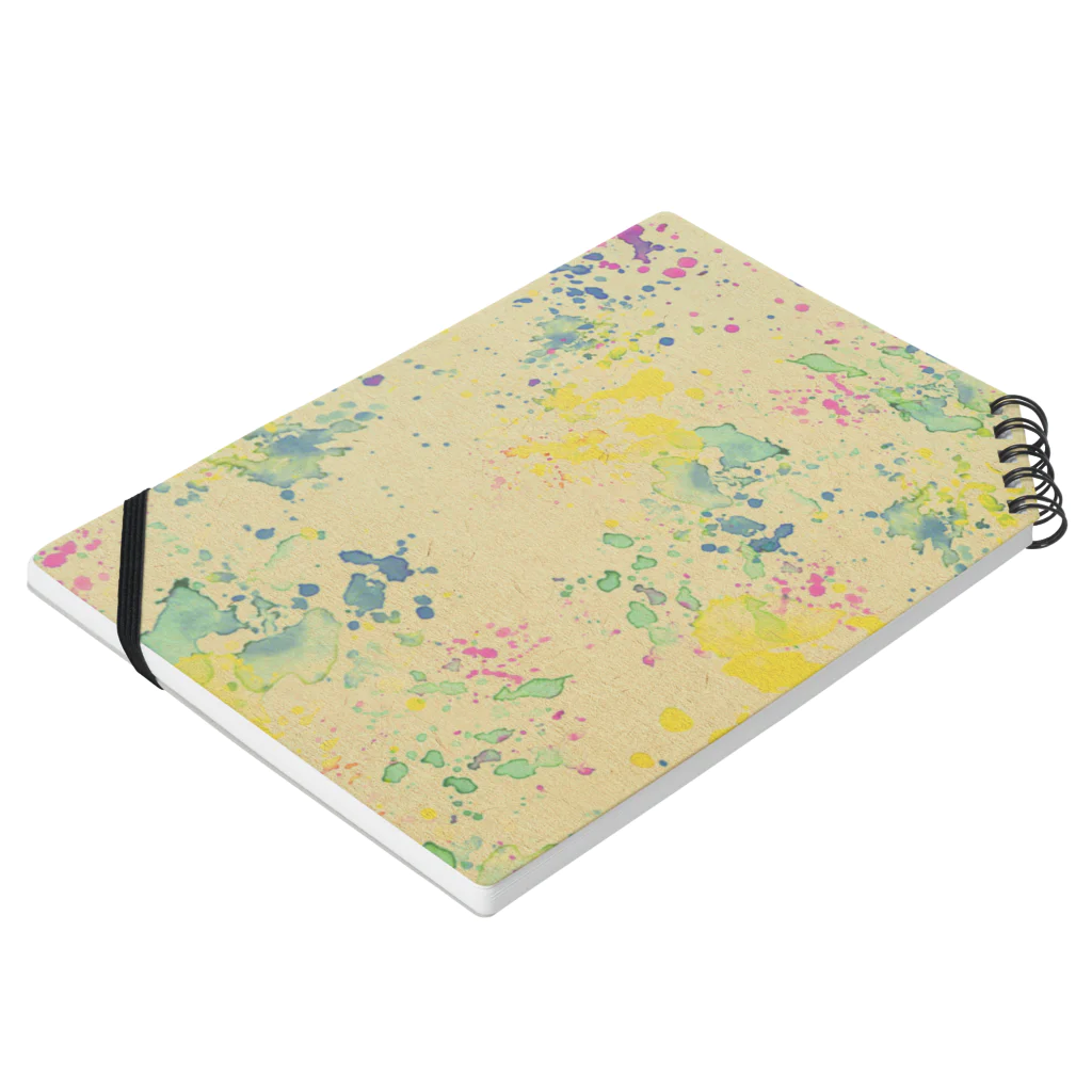 anesse気まぐれshopのcolorful　splash Notebook :placed flat