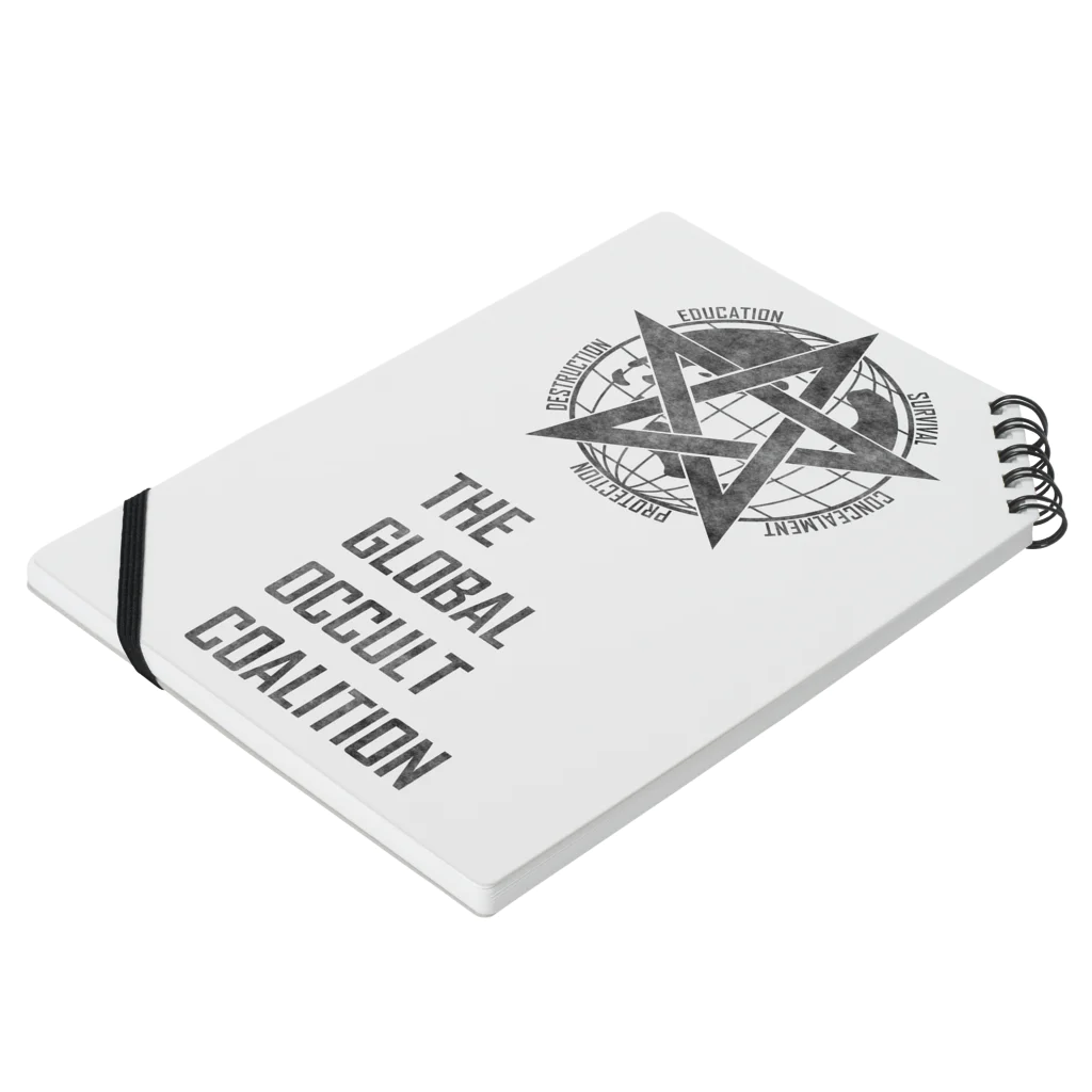 トランジスタ＠ SCP FoundationのGOCロゴグッズ-黒[SCP Foundation] Notebook :placed flat