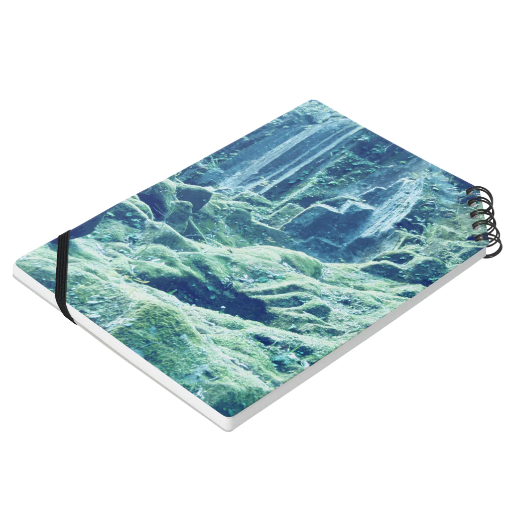 mayoccoのSilent Moss Notebook :placed flat