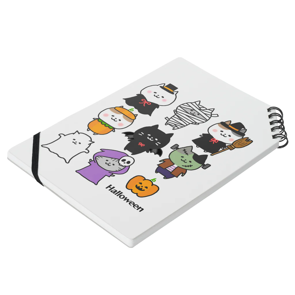 もちぱっちのHalloween🎃ねこさん2 Notebook :placed flat