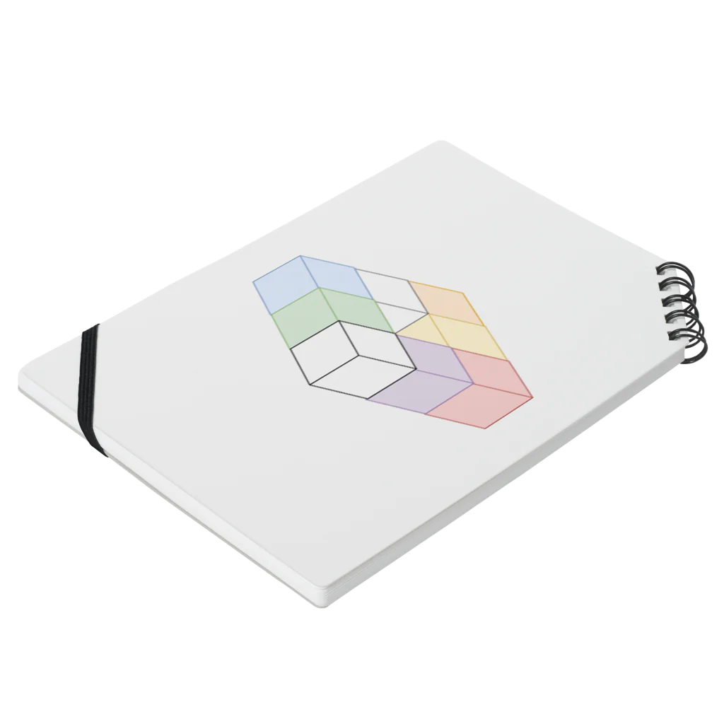 ２万人ニートのcolor cube Notebook :placed flat