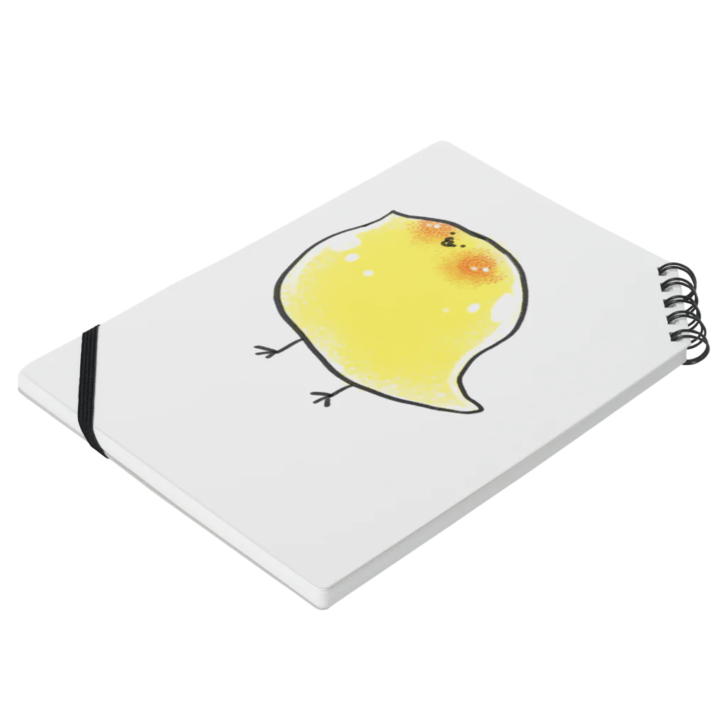 marui_yatura8のピヨっこレモン Notebook :placed flat