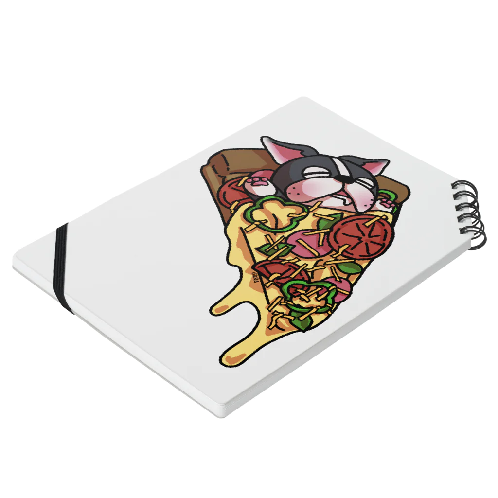 出雲がらのおいしいボステリpizza Notebook :placed flat