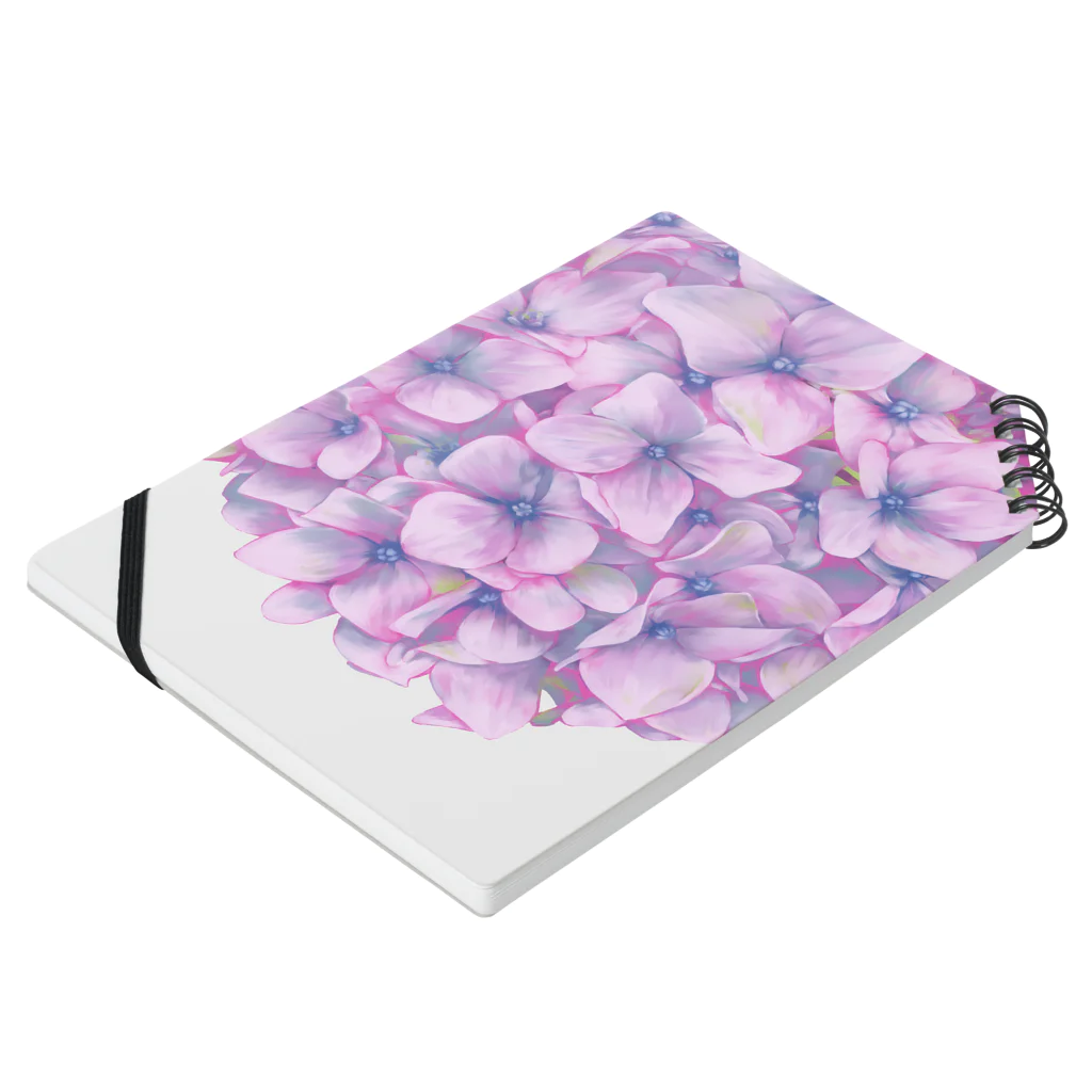 rangetuの紫陽花 Notebook :placed flat