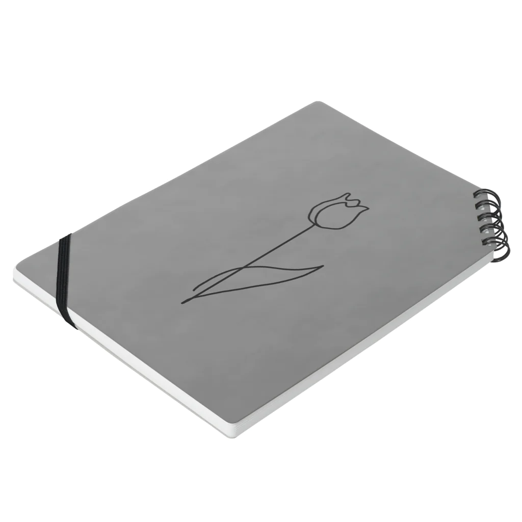 rilybiiのkhaki gray Notebook :placed flat