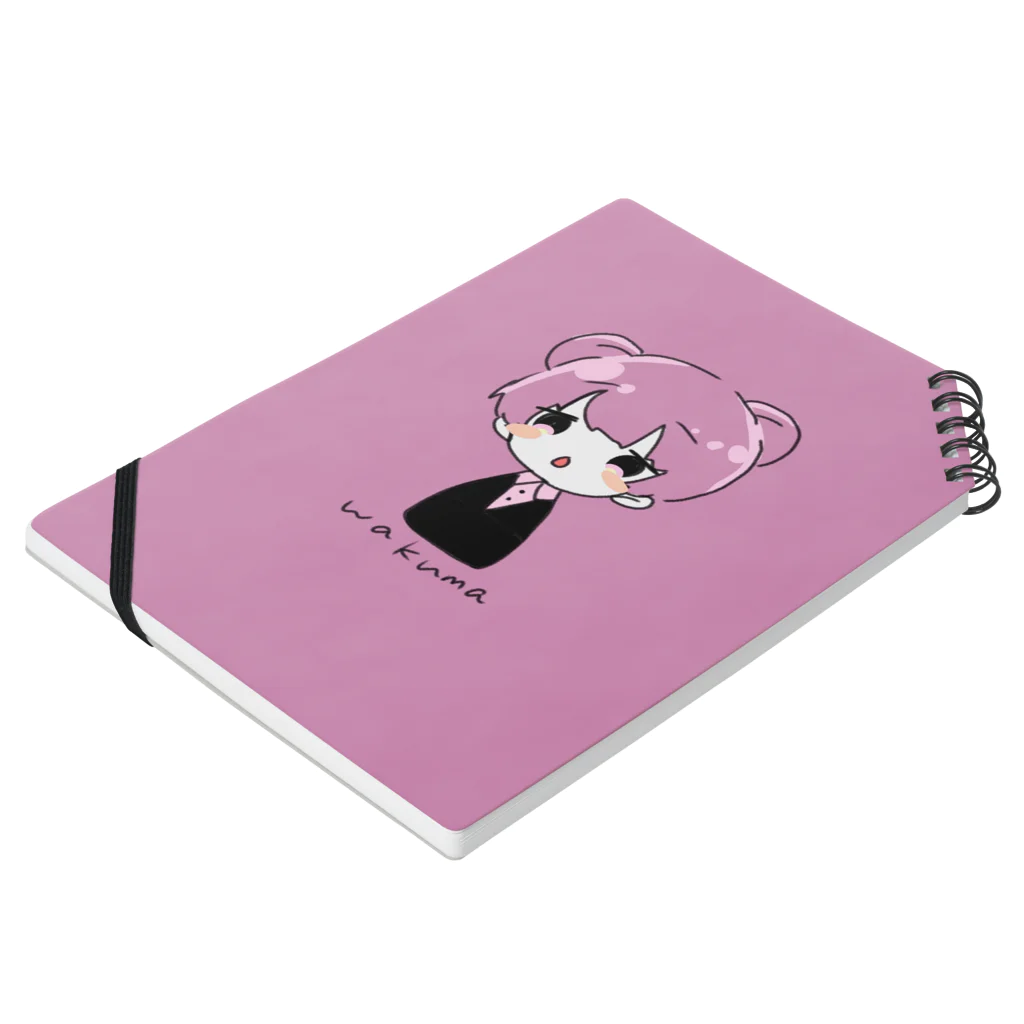 swallowed【スワロード】のわくま🐻 Notebook :placed flat
