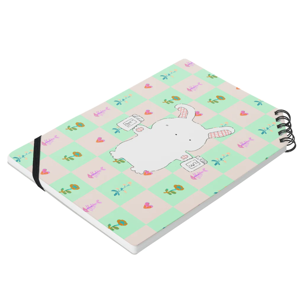 野花🌷のうさぎくん Notebook :placed flat