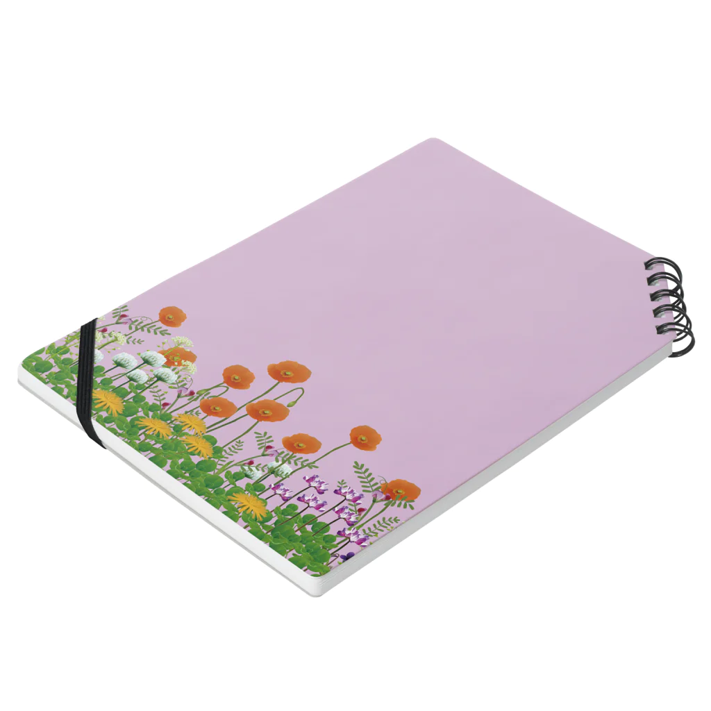 Drecome_Designの野の花 春2 Notebook :placed flat