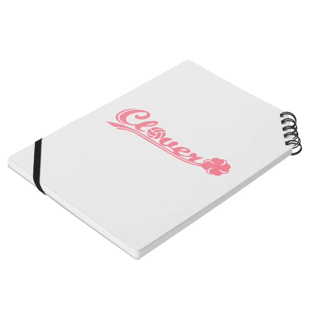 CloverのClover ピンク Notebook :placed flat