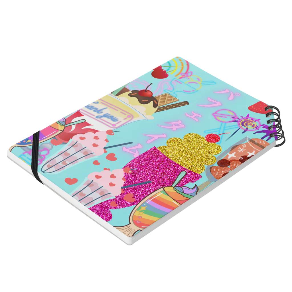 Izumiracleのパフェ　タイム Notebook :placed flat