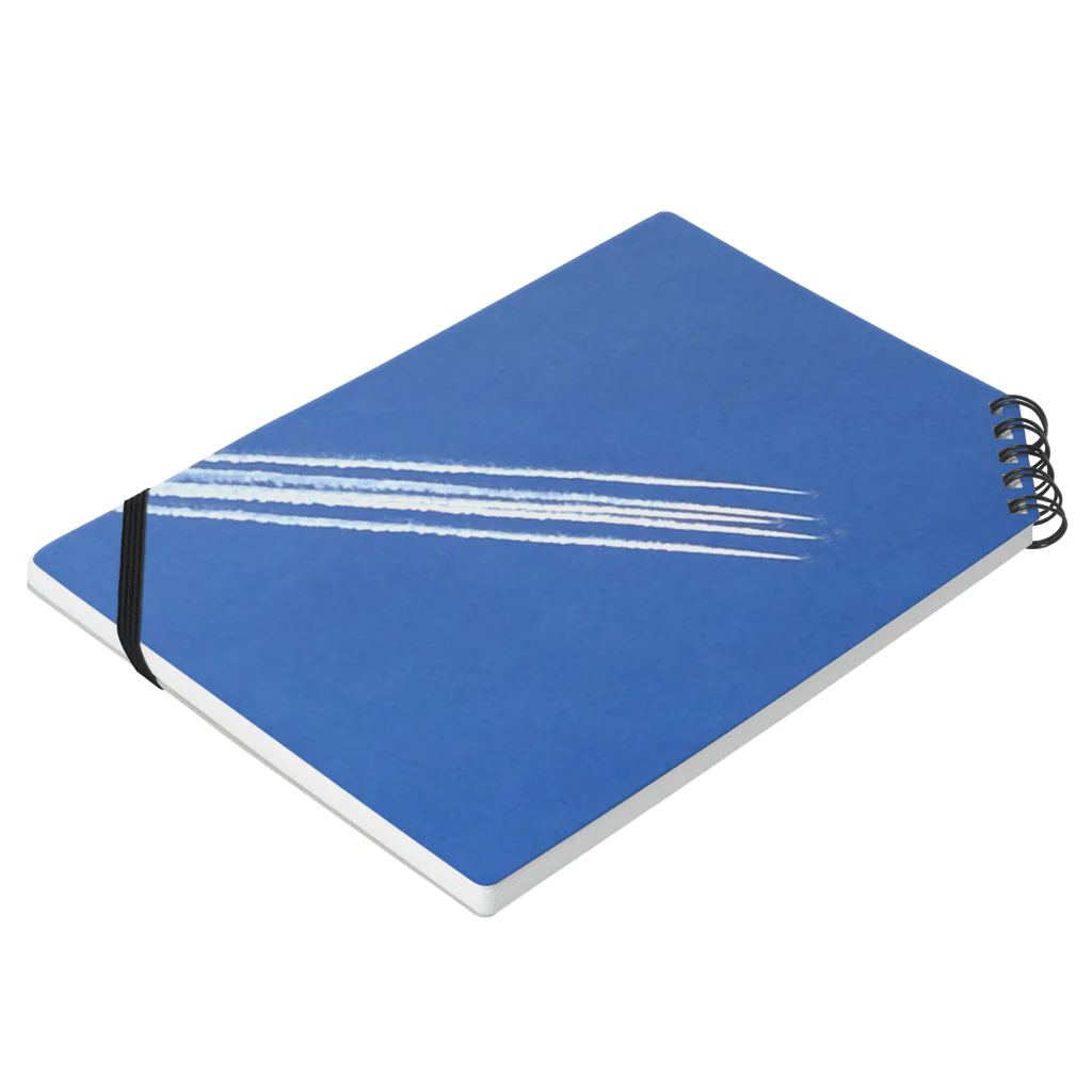 mushの青空と飛行機 Notebook :placed flat