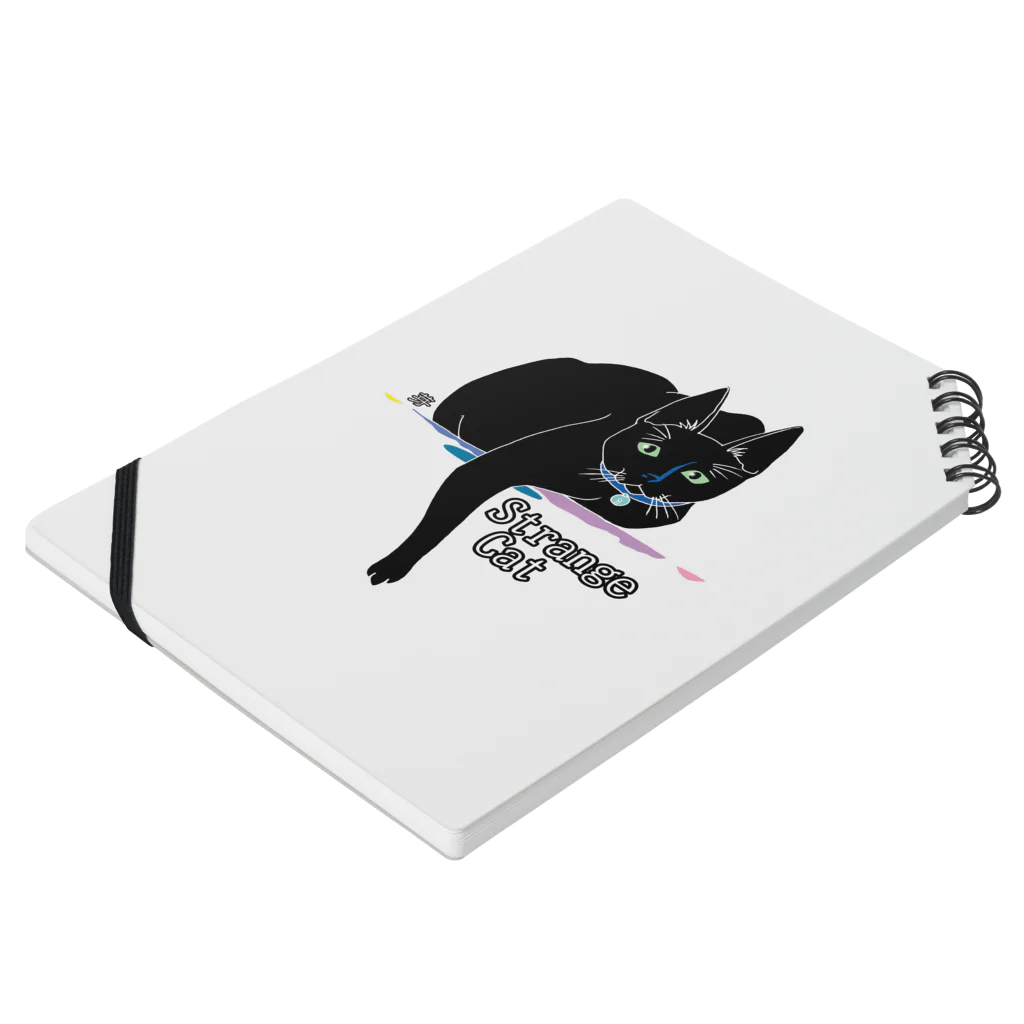 芽GUMONPEのStrange Cat Notebook :placed flat