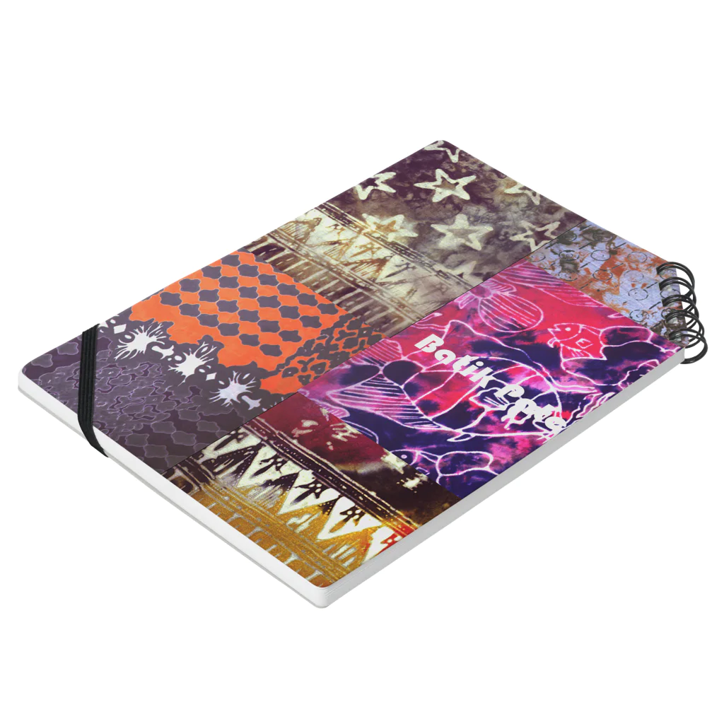 alt_203のBatik Patchwork Notebook :placed flat