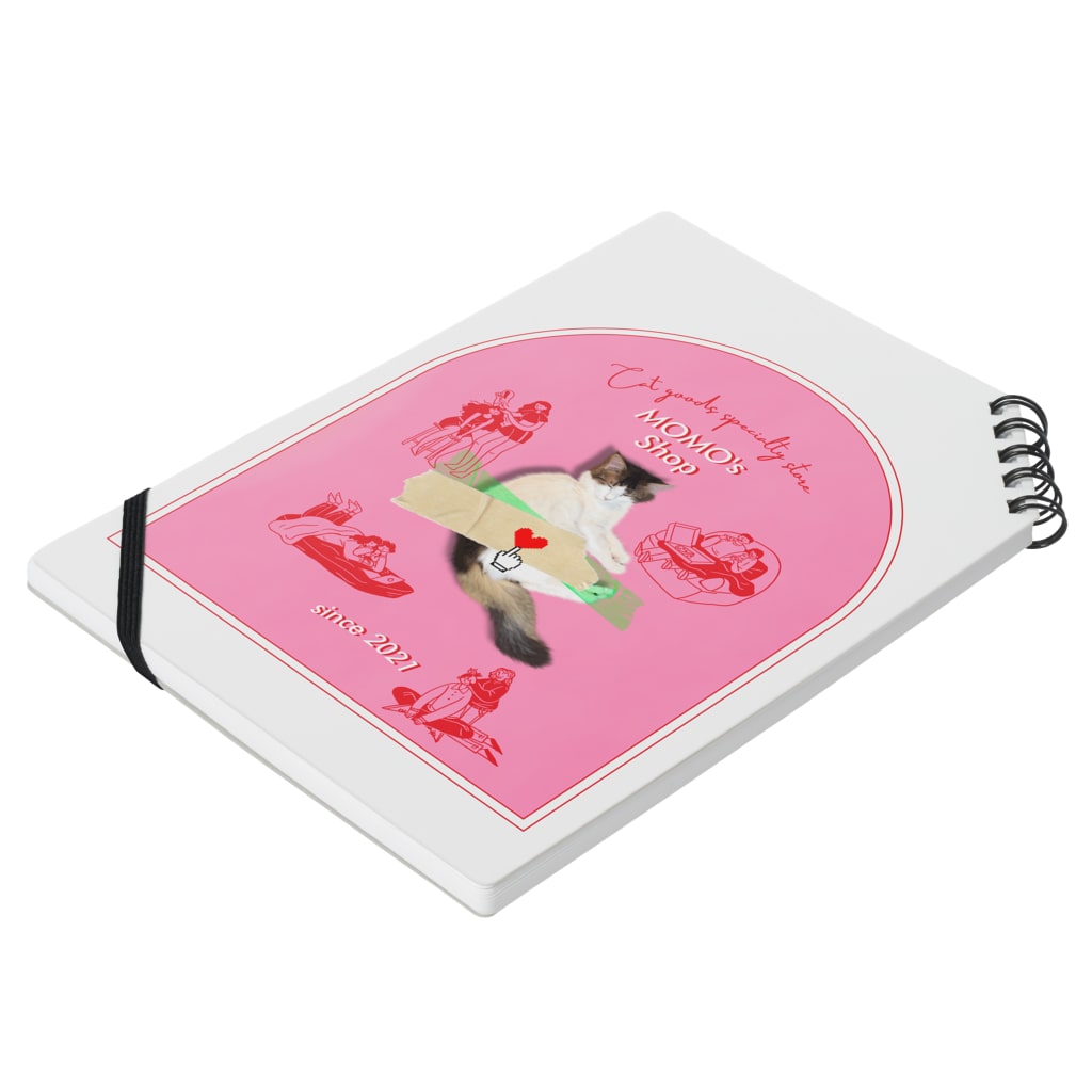 𝙈𝙊𝙈𝙊'𝙨 𝙎𝙝𝙤𝙥のMOMO's Shop@2022 Notebook :placed flat
