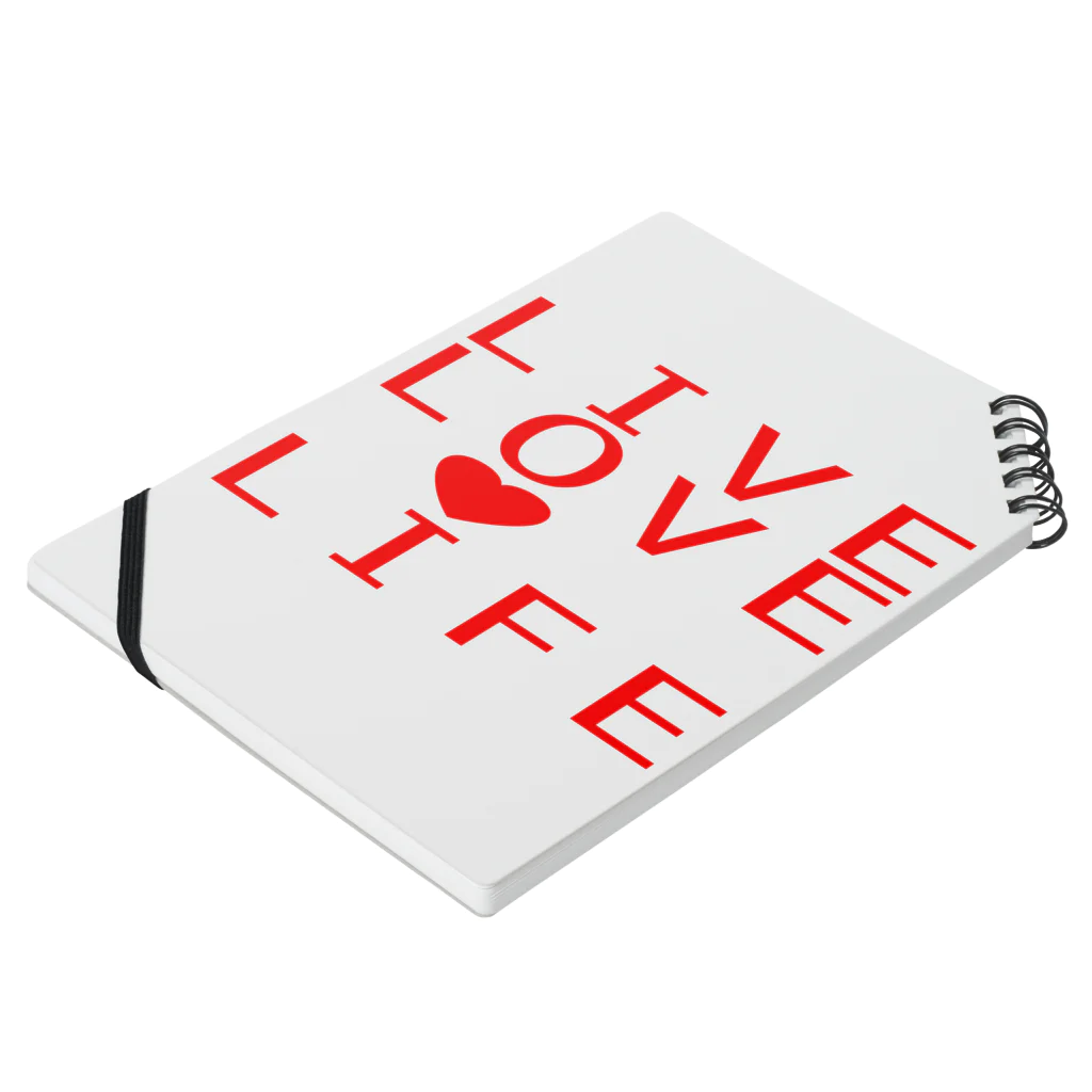 公平のLIVE♥ Notebook :placed flat
