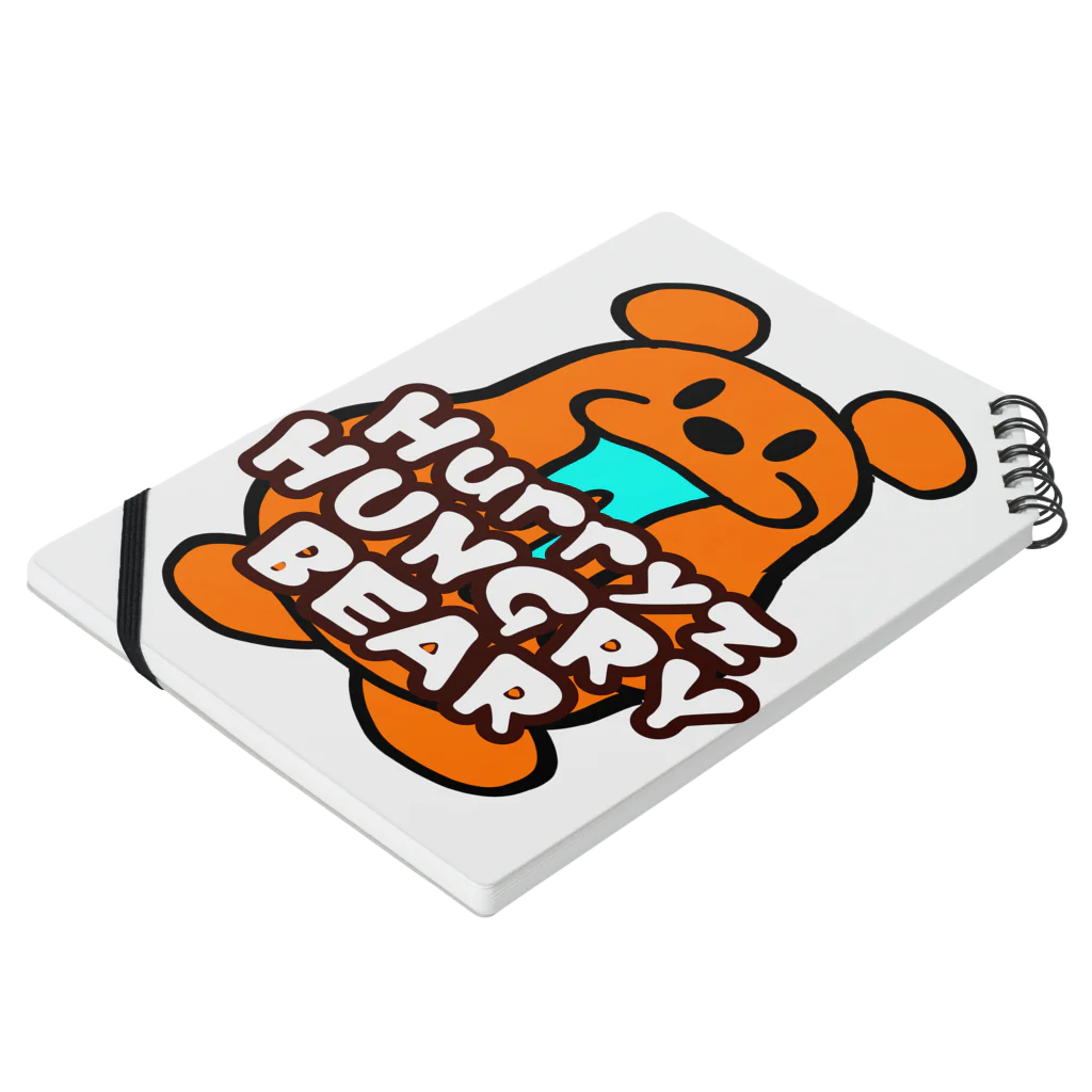 Hurryz HUNGRY BEARのHurryz HUNGRY BEAR シリーズ ノートの平置き