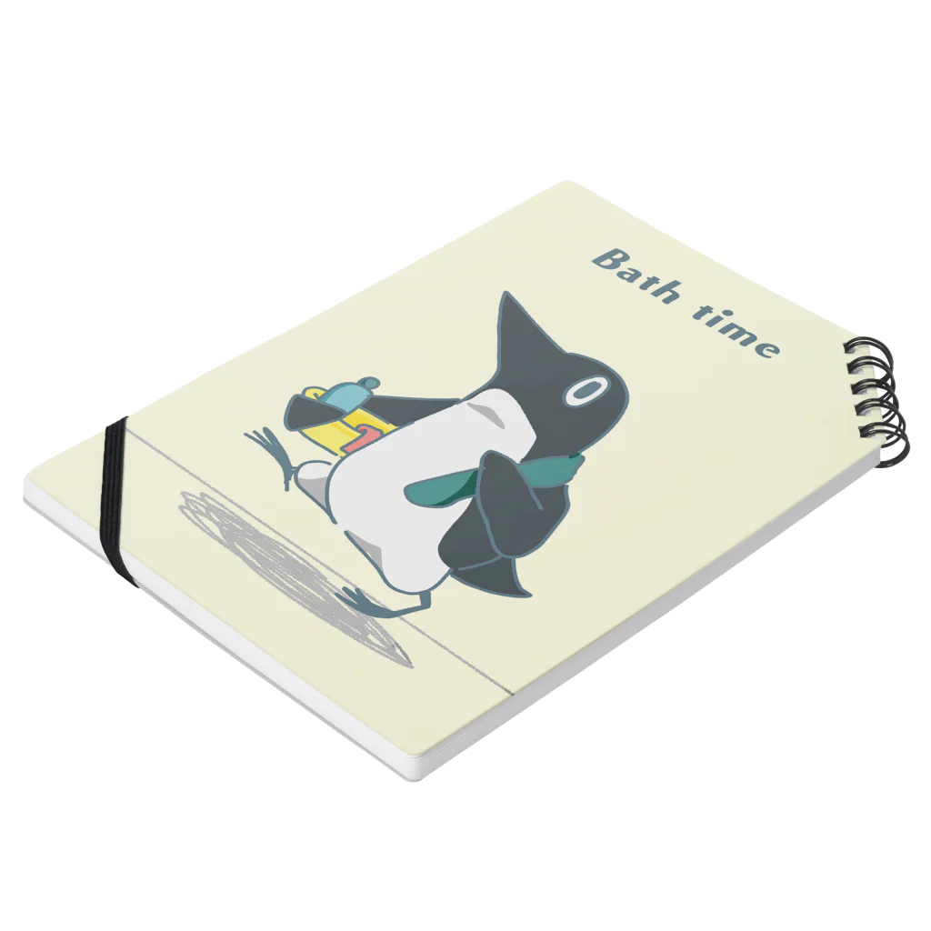 いかなごのペンギンっぽいやつ ノートの平置き