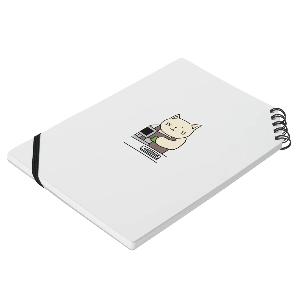 ＋Whimsyのレジねこ Notebook :placed flat