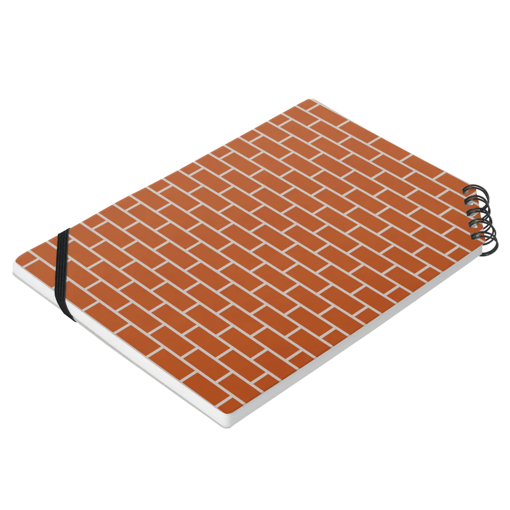 めぐみ図案のレンガ Notebook :placed flat