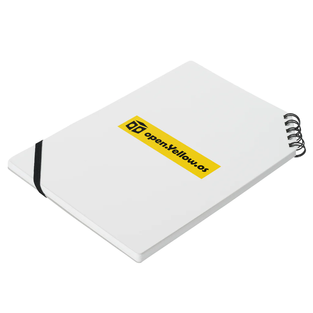 open.Yellow.os original official goods storeのopen.Yellow.os公式支援グッズ Notebook :placed flat