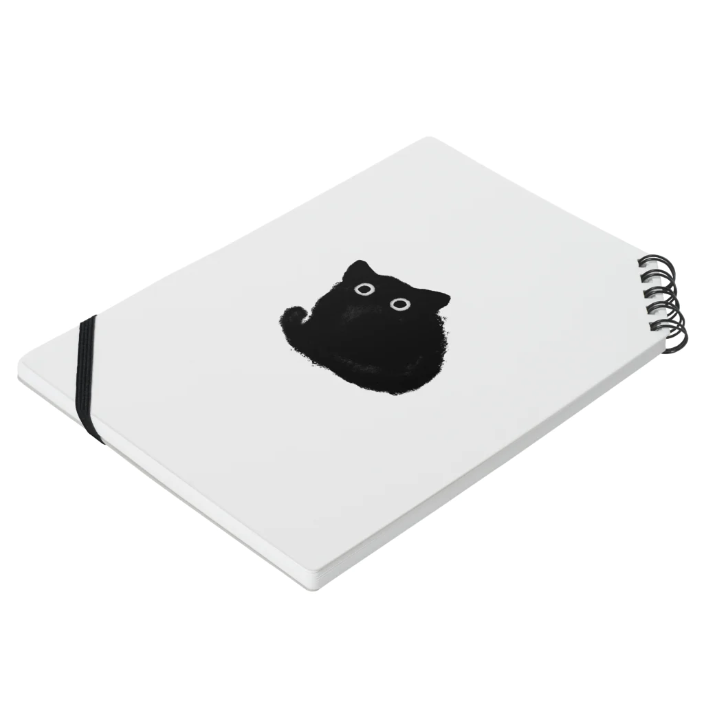 YoshitsuguですのKuromeow Notebook :placed flat