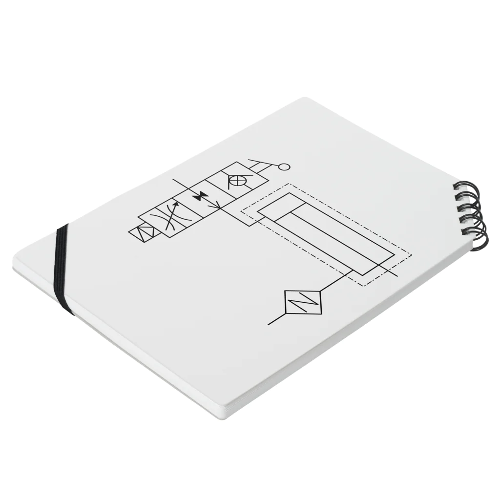 Miyanomae Manufacturingの空圧回路S Notebook :placed flat