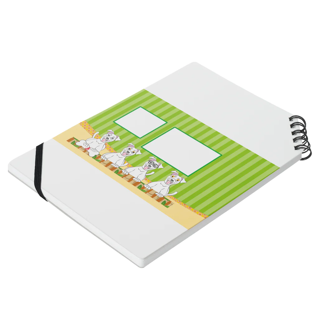 ジルトチッチのデザインボックスのおくれ、おくれwんちゃん Notebook :placed flat