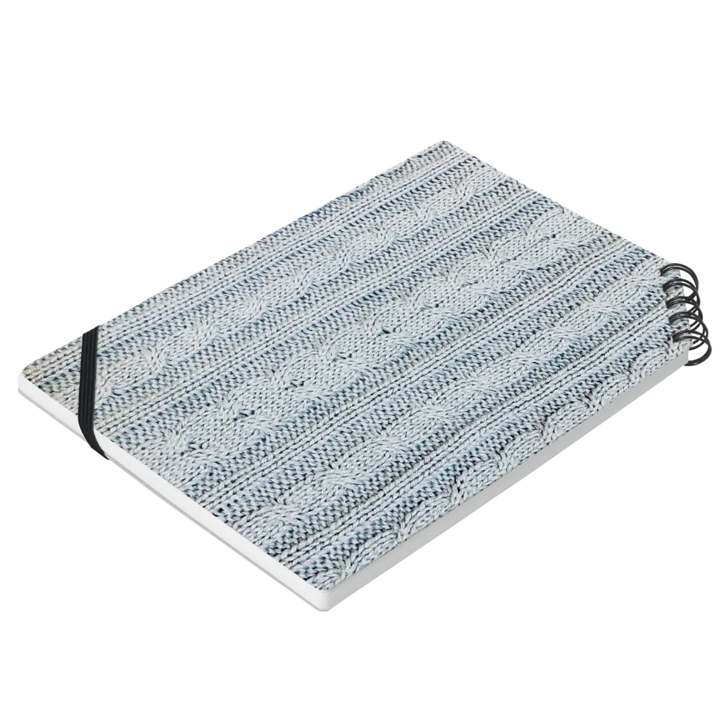 Fleurisseのニット Pale blue grey Notebook :placed flat