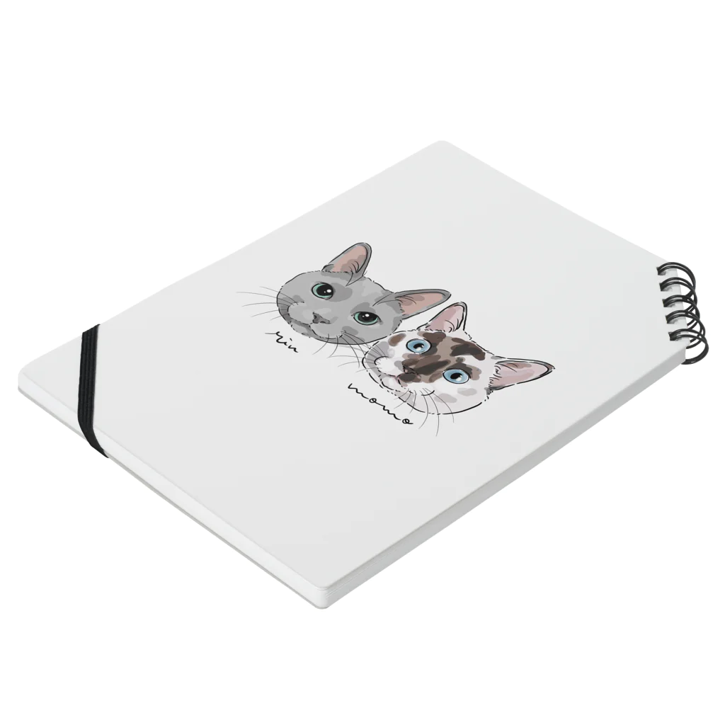 みきぞーん｜保護猫 ミッキー画伯と肉球とおともだちのmomo&rin Notebook :placed flat