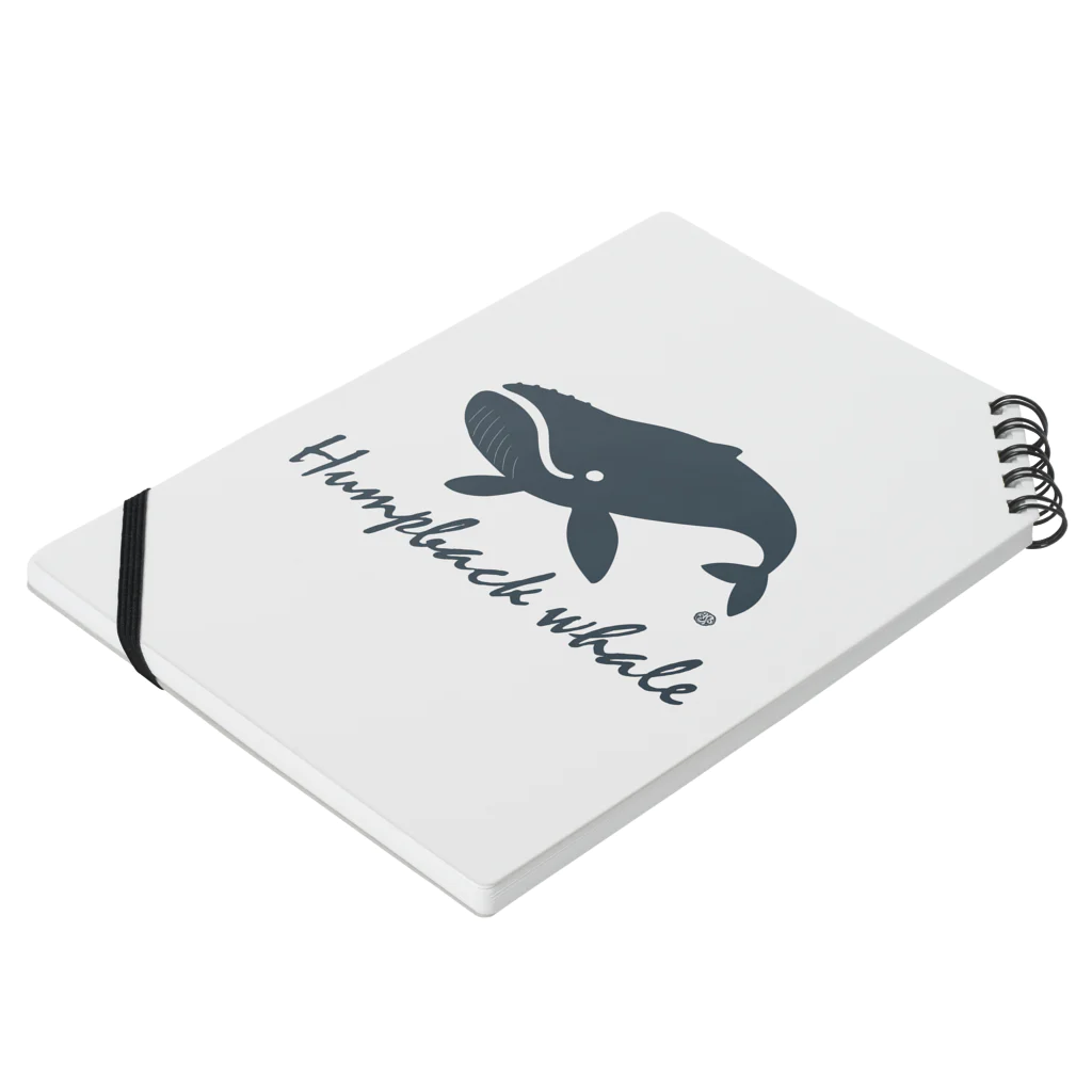 Atelier Pomme verte のHumpback whale22 Notebook :placed flat