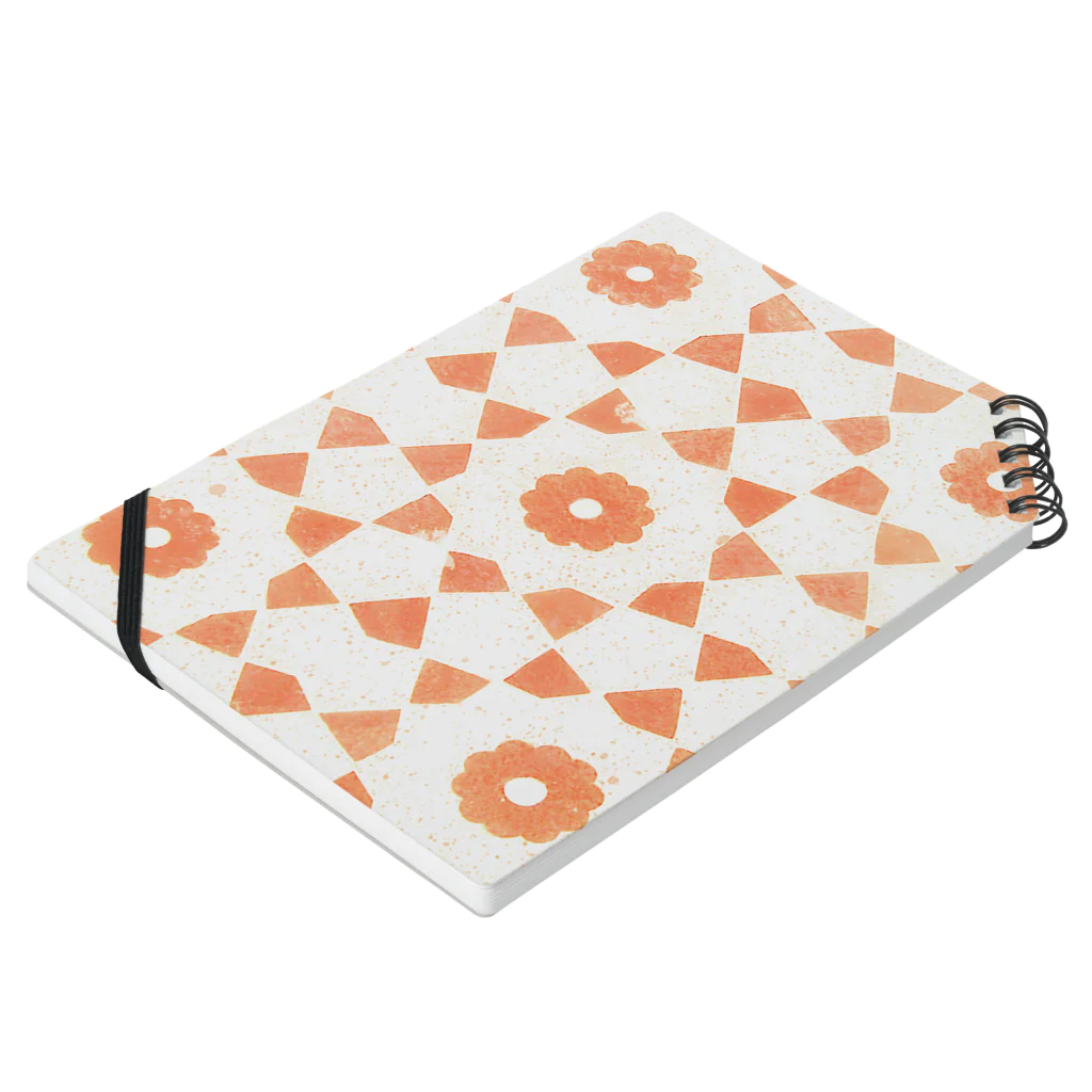 lographの- indian pattern #4 -  Notebook :placed flat