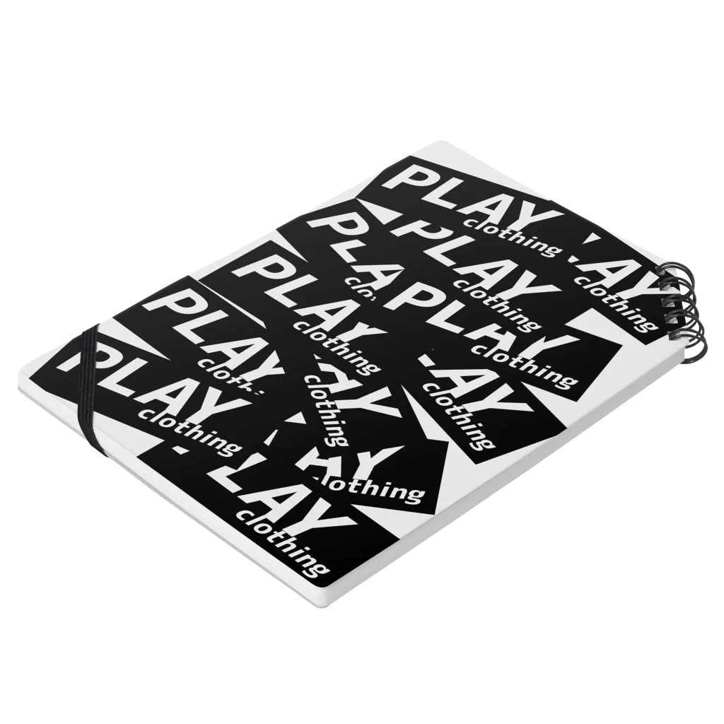 PLAY clothingのPLAY   STICKER LOGO BL ノートの平置き