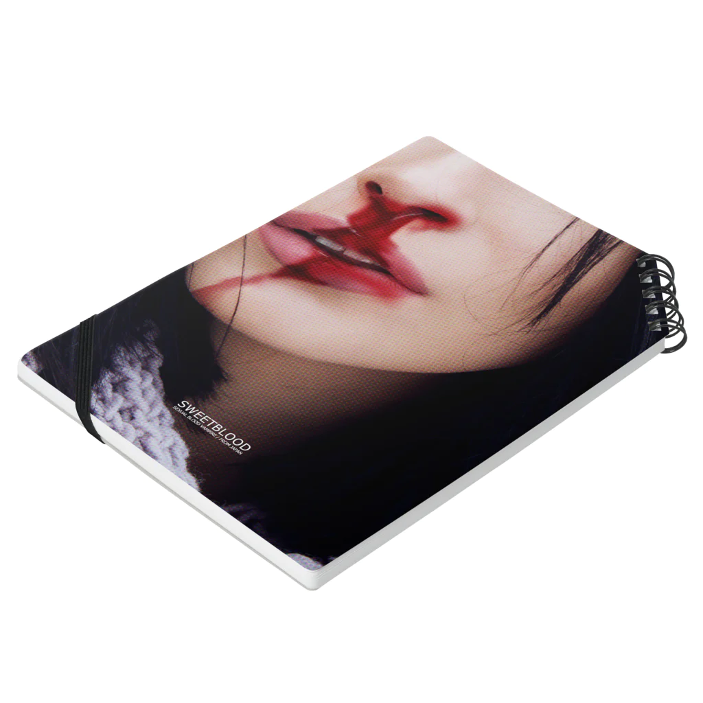 SEXUAL BLOOD VAMPIREのSWEETBLOOD NO4 Notebook :placed flat