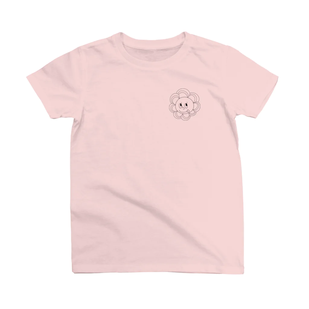 pinkchanの🌼しあわせ本舗 lucky hanachan スケルトン (B) ワンポイントTシャツ