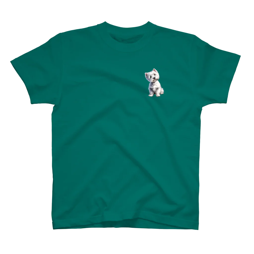 paw-pawの首をかしげるウエスティ One Point T-Shirt