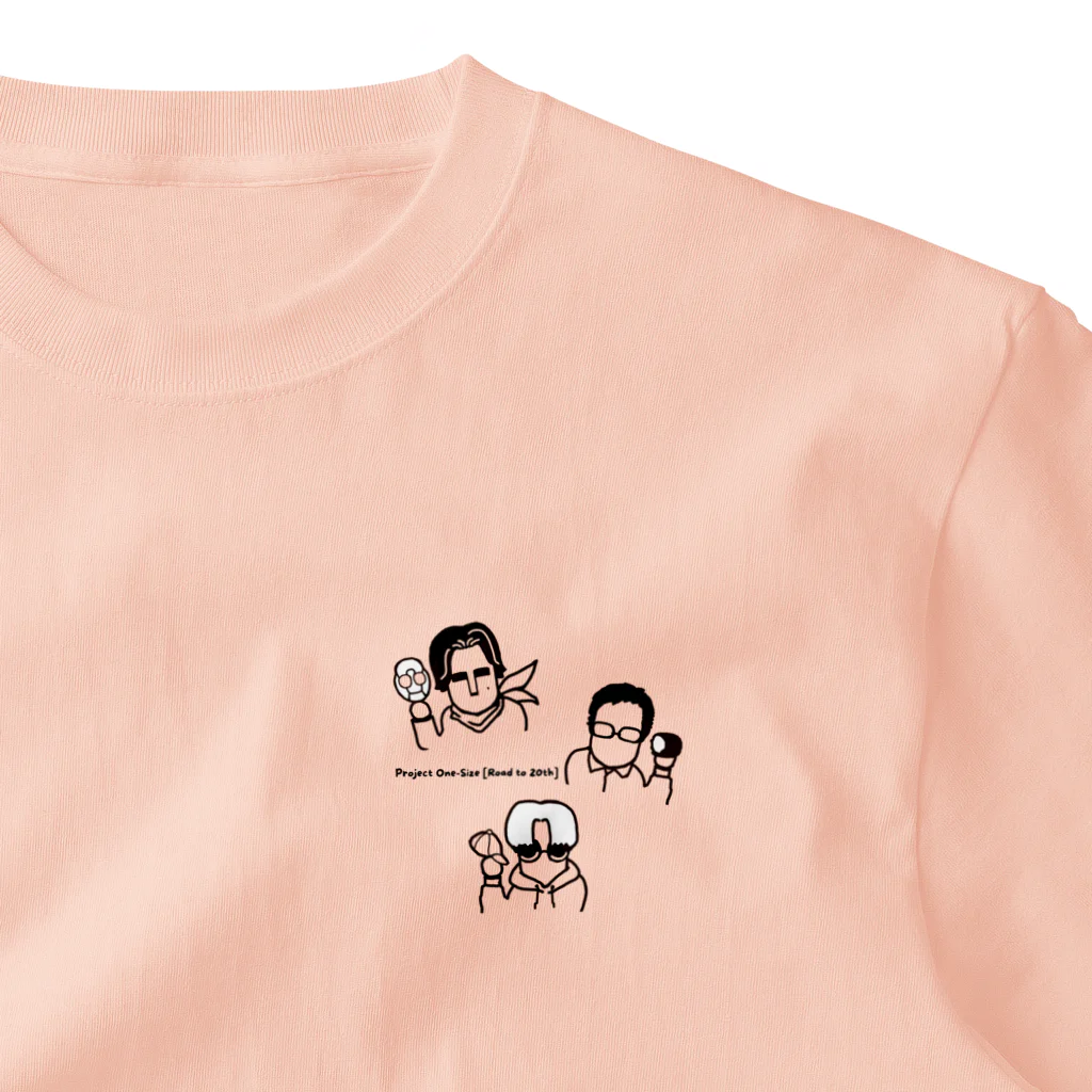 Project One-Sizeの３人の個性をギュッと集結 One Point T-Shirt