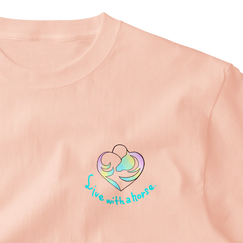 ✩initium✩のおうまのはぁと（パステル） One Point T-Shirt