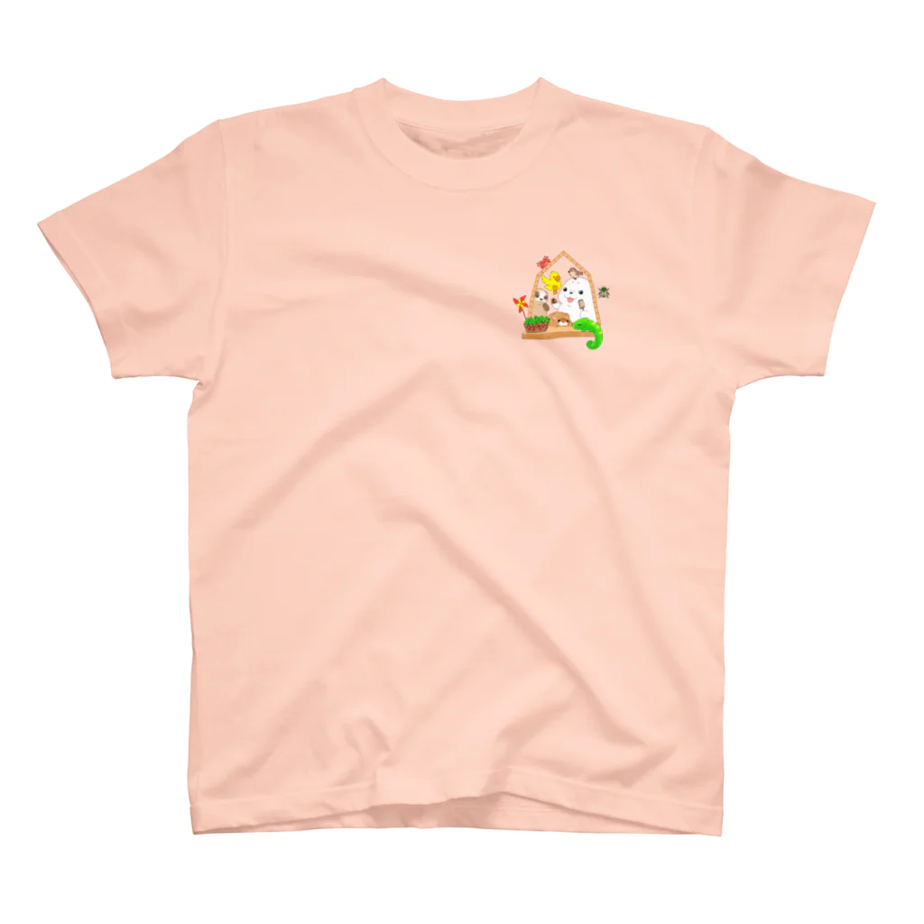 えーしょん【アザラシ・将棋】の将棋メルヘン ワンポイントTシャツ