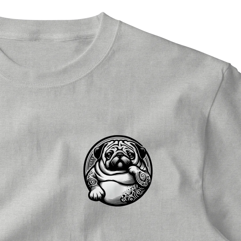 ブヒーズのPUGBOSS ワンポイントTシャツ