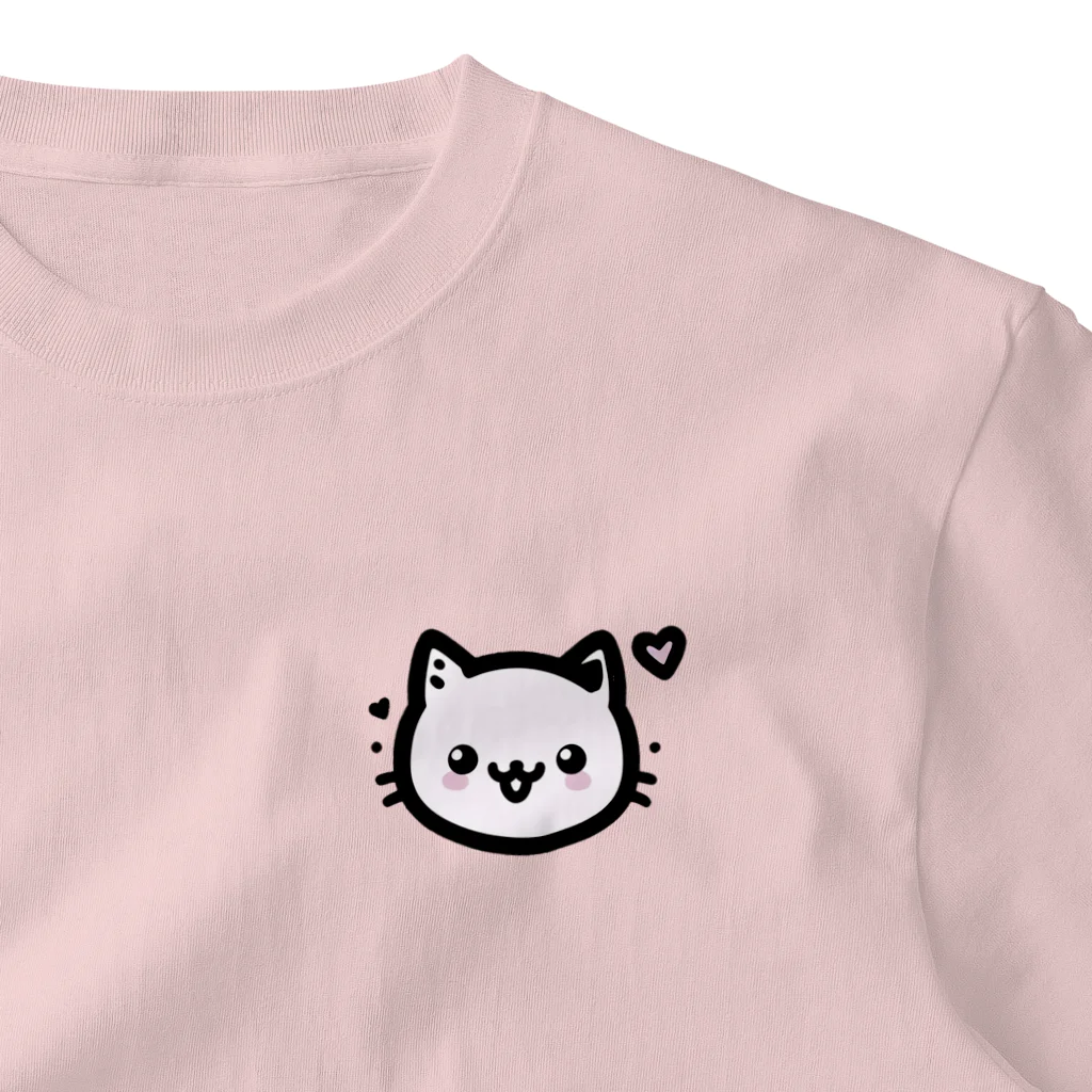 終わらない夢🌈の可愛いにゃんこ🐱💞 ワンポイントTシャツ