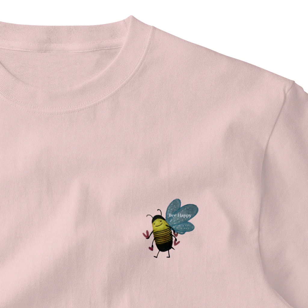 NoenoeMagicのHAPPY BEE ワンポイントTシャツ