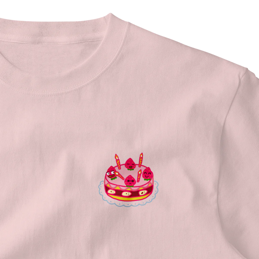 mayumayu-の🍓いちごケーキ🍰 One Point T-Shirt