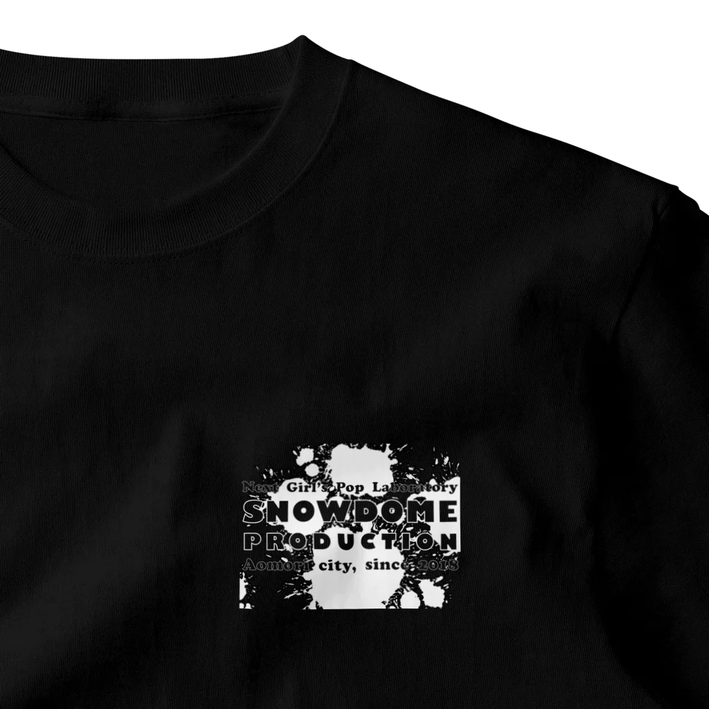 SNOWDOME PRODUCTIONのSNOWDOME PRODUCTION 2022 スタンダードTシャツ(黒フロントロゴ) ワンポイントTシャツ