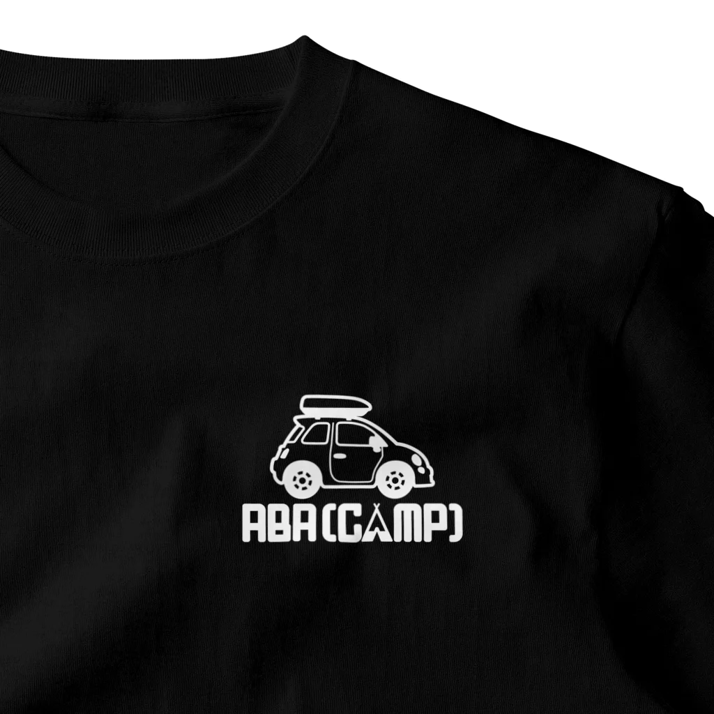 24RD+BのABA[CAMP]（白ロゴ） ワンポイントTシャツ