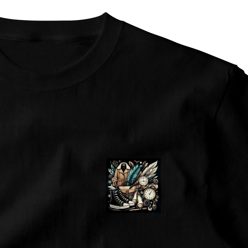 Somali ForteのMysterious design 3 ワンポイントTシャツ